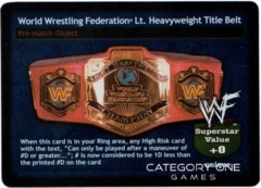 World Wrestling Federation Light Heavyweight Title Belt